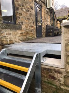 Steel staircase fabrication